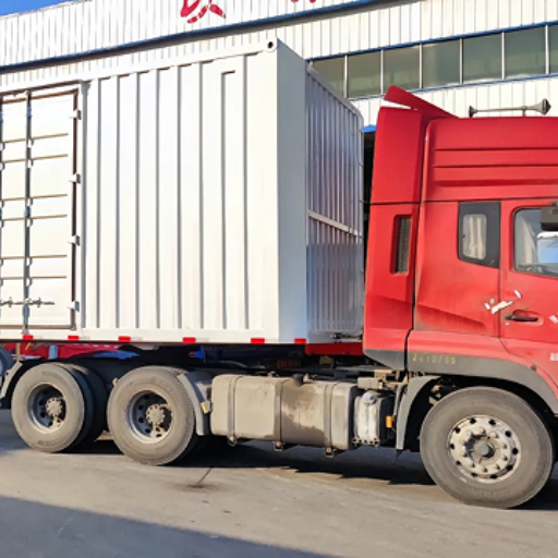 Box semi trailer